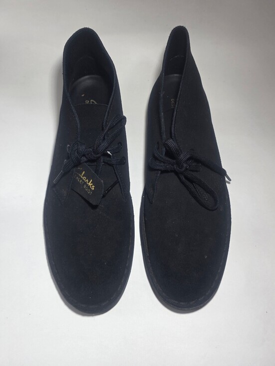 Clarks Desert Boot Black Suede Chukka Lace Up Women’s Size 8.5 main image 4